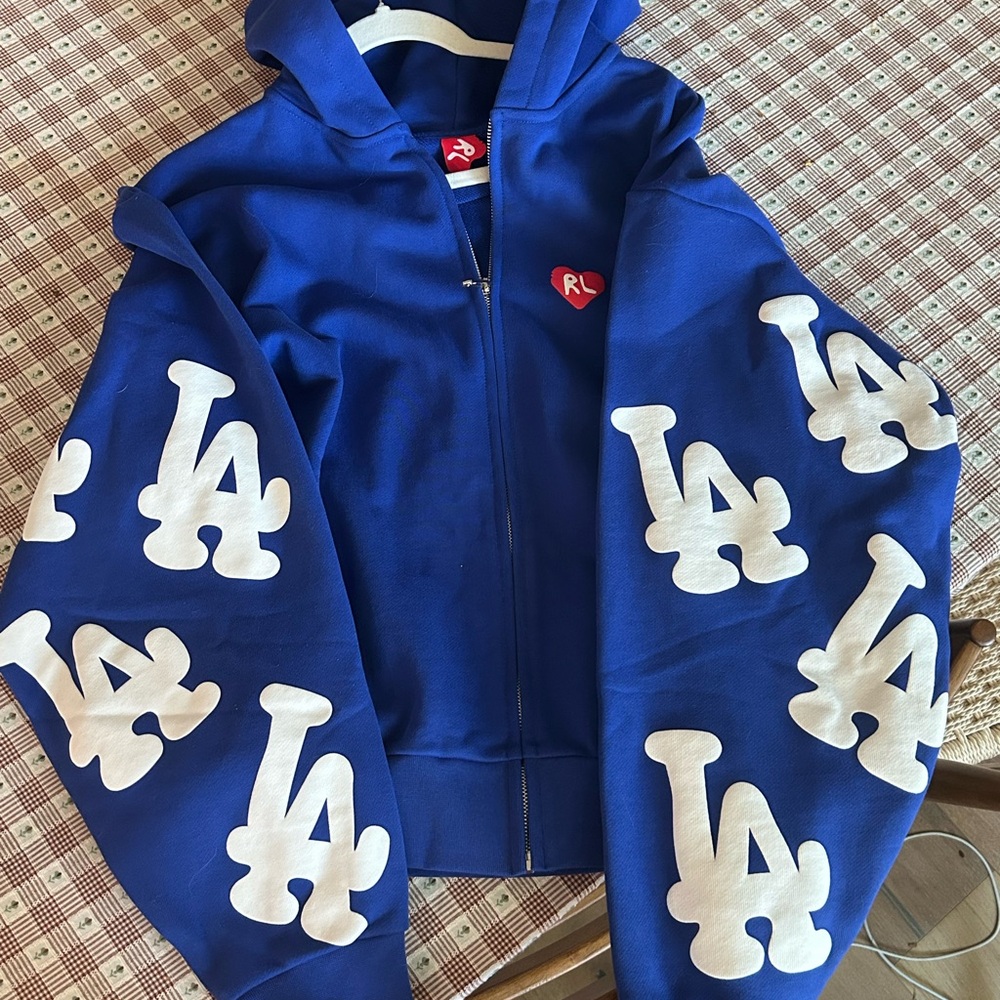 Red Letters Dodgers Zip Up hoodie